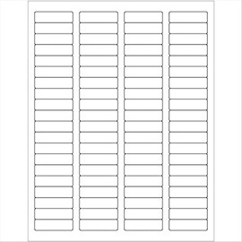 Tape Logic Aviditi Tape Logic 1 3/4" x 1/2" White Return Address Labels, for Laser & Inkjet Printers, Permanent Adhesive, 8 1/2" x 11" Sheet, 80 Labels Per Sheet, 1000 Sheets