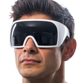 Chaks Futuristic Glasses for Men and Women with Tinted Lenses Festival Carnival Party Accessory