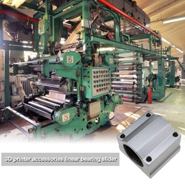 YINETTECH 4Pcs SCS20UU Linear Motion Ball Bearings Sliders Carriage Block Slide Bushing 20mm Bore 50mm Length for CNC 3D Printer Accessories