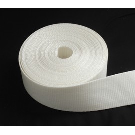 ALC 2 inch White Heavy Nylon Webbing 1 Yard (2" Nylon 3 FT) Strapping