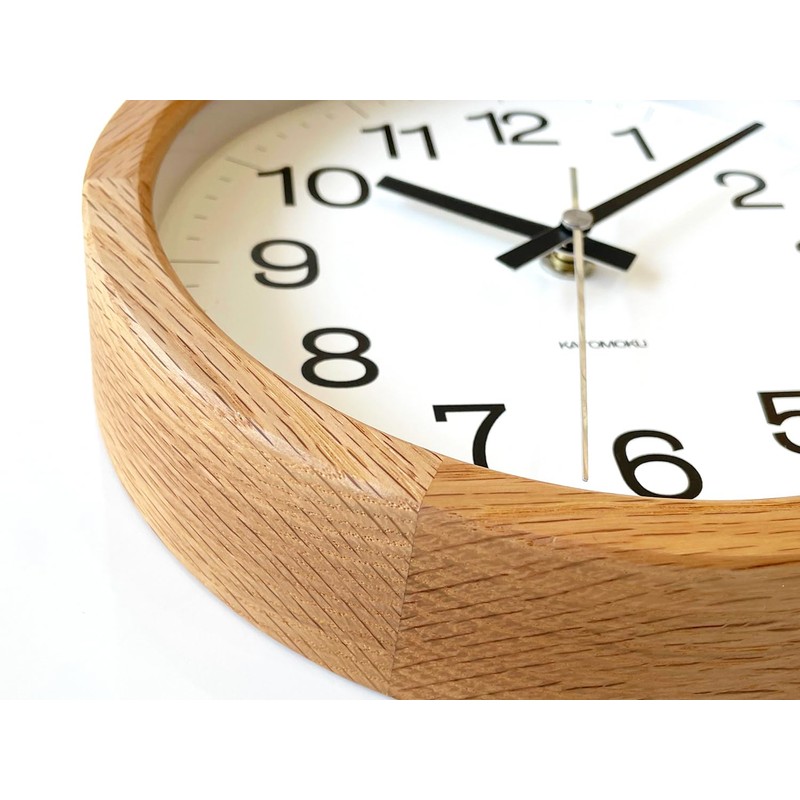 KATOMOKU Muku Clock 16 Oak km-108OARCS Wall Clock Continuous Second