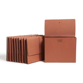Smead Redrope Expanding File Wallet, Expanding File Organizer, Accordion Folder for Documents, Flap/Cord Closure, 3-1/2" Expansion, Tear-Resistant, Letter Size, 10 per Box (71105)