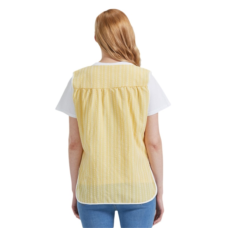 Nanxson Women Cobbler Apron with 2 Patch Pockets,Smock with Buttons