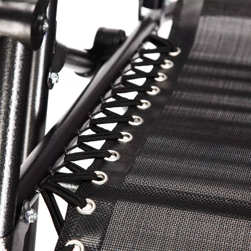 Plasticocina Silla Plegable Gravedad Cero Reclinable Calidad Jardín Negro