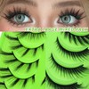 5 pairs Wispy Cat Eye Lashes Wispy False Eyelashes Natural