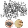500pcs Silver Thumb Tacks - 9.5mm Round Push Pins Iron
