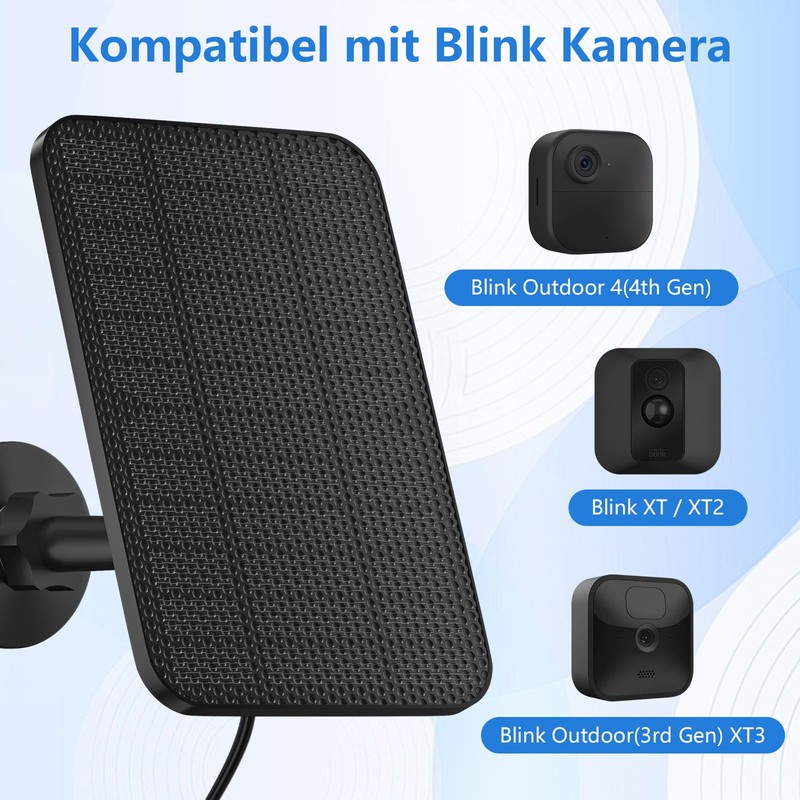 2 Pack 4W Solar Panel for Blink, Blink Solar Panel