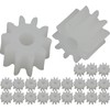 オーディオファン プラスチック製ピニオンギヤ (モジュール0.5) 2mm 10歯 25点セット