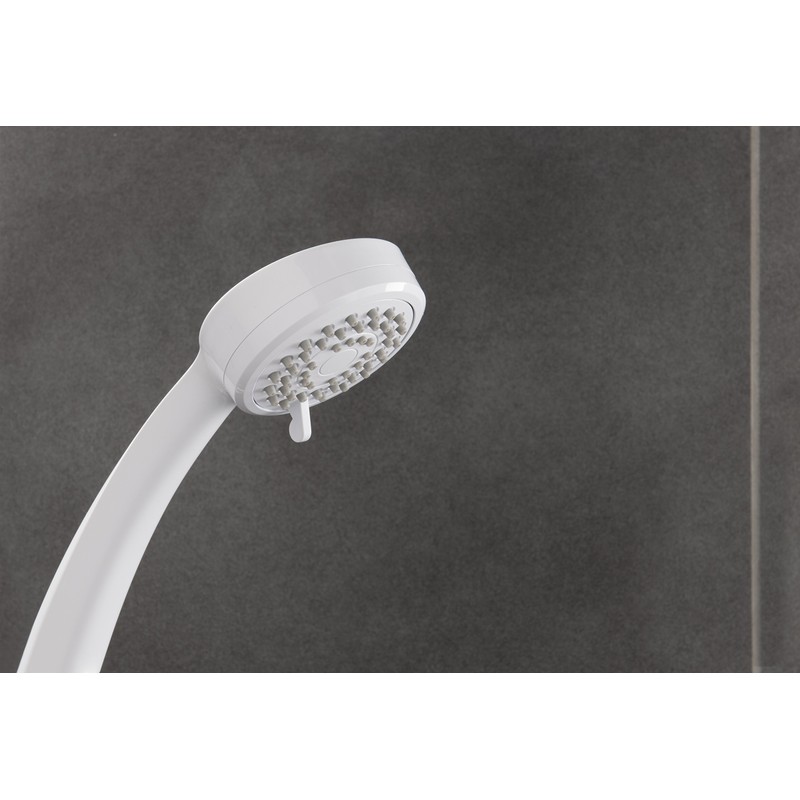 Triton 3 Position Shower Head - White