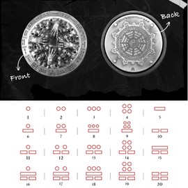 Magic Wand Dice 7 in 1 Zinc Set with Leather Case Metal Skull Design Demon Design for Dungeons and Dragons (Silver)