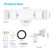 Olafus 130W Flood Light Outdoor, Switch Controlled 13000LM LED Security
