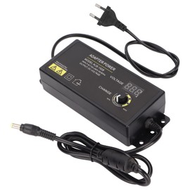 Power Adapter 120W 5A 3‑24V LED Digital Display Adjustable Voltage Speed Power SupplyEU Plug