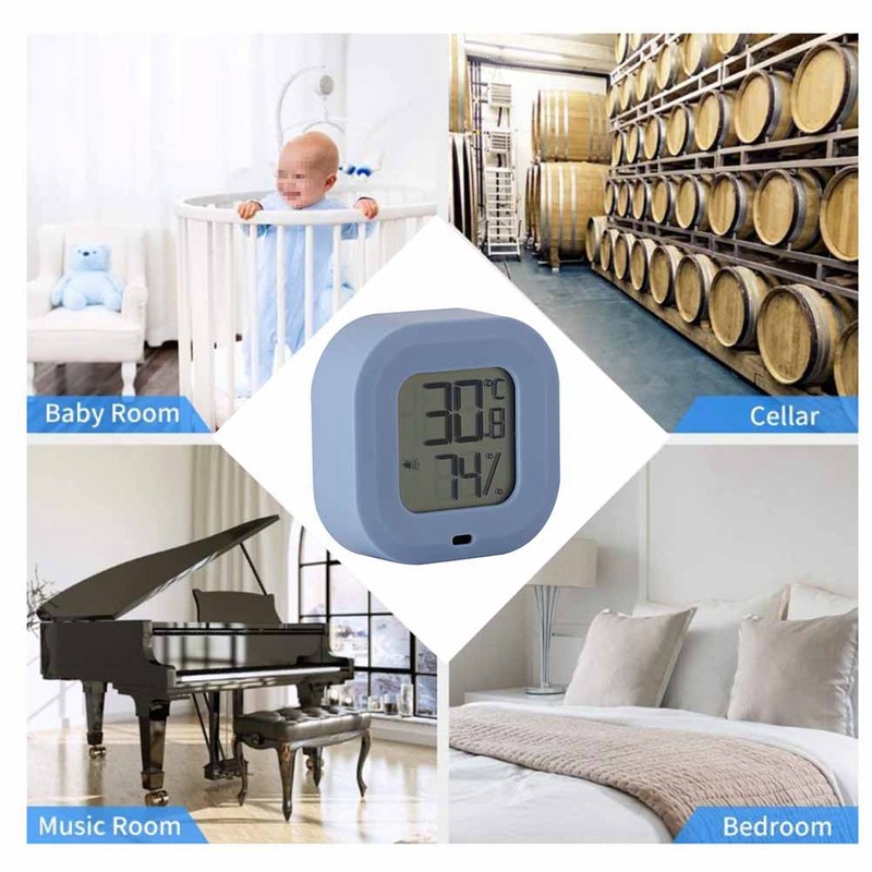 Smart Thermometer Hygrometer for Bluetooth Indoor Temperature Humidity Monitor for