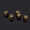 OEAYA 5 Pieces 6-Sided Dice 13MM Solid Metal Game Dice