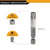 sourcing map TT50 Security Torx Head Screwdriver Bit 2" (50mm)