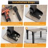 O.HSNYIU 4 Pcs Folding Table Legs Heavy Duty, 6", 8",