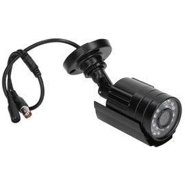 Cámara CCTV Analógica para Exteriores, Cámara de Vigilancia Impermeable con Visión Nocturna Infrarroja para Seguridad, 24 LED (PAL)