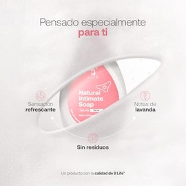B Life Company | Jabón íntimo natural para mujer 750 ml | Uso diario | 99% Ingredientes de Origen Natural | Con Aceite de Flor de Caléndula | Natural Intimate Soap.