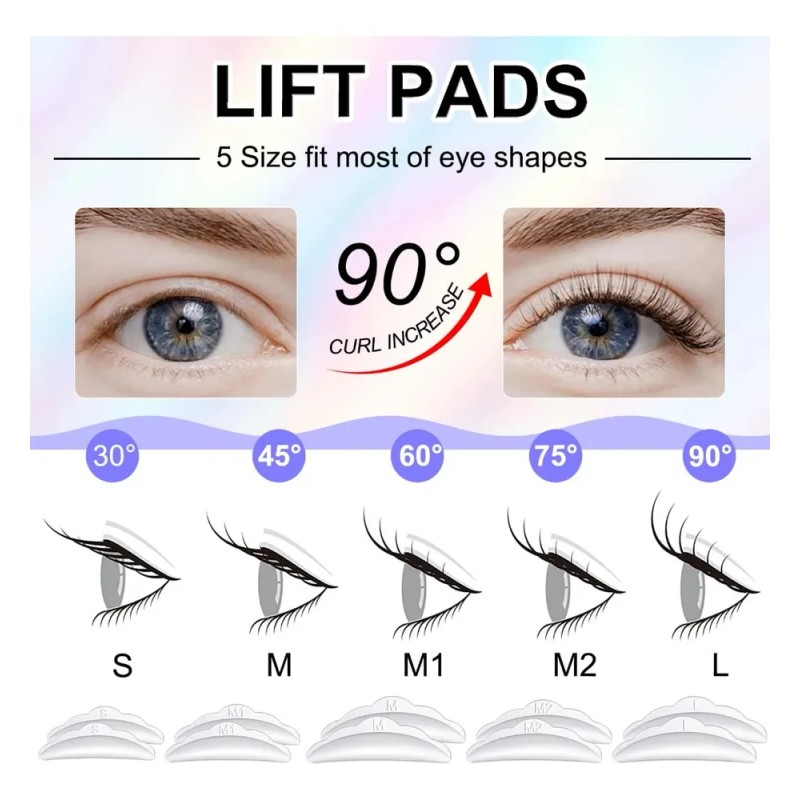 Kit Rizador De Pestañas + Laminado Cejas Con Queratina Tinte