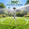 Heavy Duty Tripod Sprinkler with 100 Ft Spray Diameter, 48-72