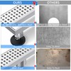 ZEKOO Linear Shower Drain 28 Inch Brushed Nickel,304 Stainless Steel
