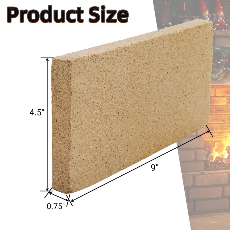 YIMITEE 4 Pack Fire Bricks, 2300F 9" L x 4-1/2"