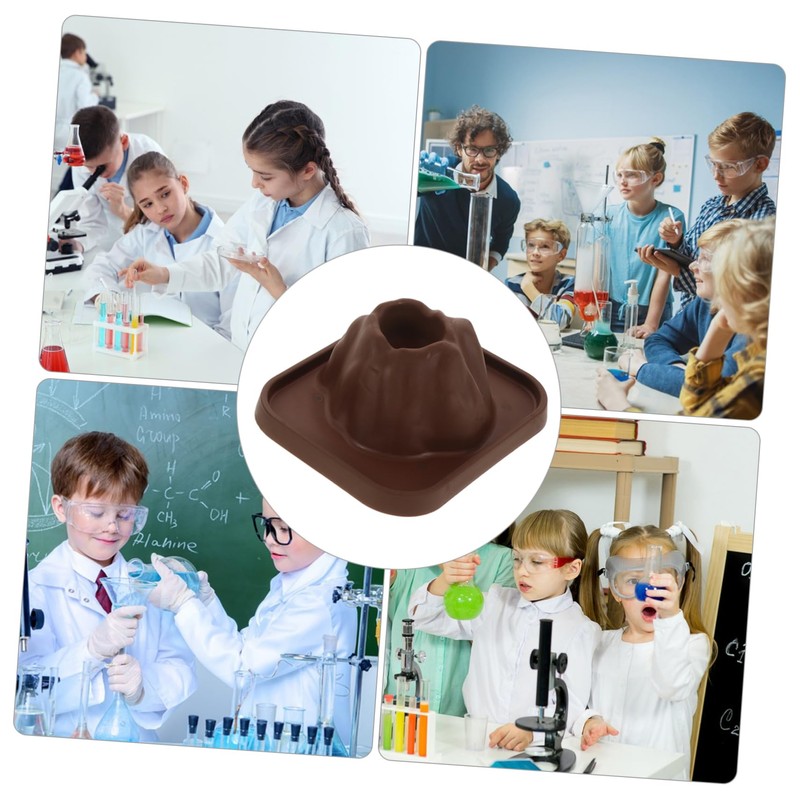 IMIKEYA 5pcs Mini Volcano Model Science Kit - Plastic Erupting