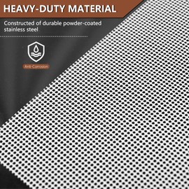 BJADE'S Stainless Steel Mesh Gutter Guard Cover,Leaf Protection,DIY Work for 6'',5'',4''System,Prevents Roof Clogged Downspouts,48ft