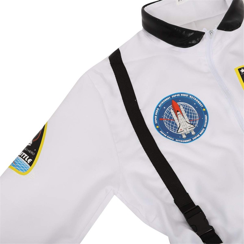 Lehauya Astronaut Costume Women Adult White Space Suit Astronaut Jumpsuit