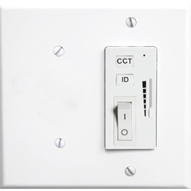 Wall Mount AC Power-Operation Controller 2.4G RF Combined Dimmer, CCT Selector, 2-Way Switcher Tri-Function for LED Panel Light EEBPTL, Drop Ceiling Lights Fixture, Flat Panel Troffer Fixture