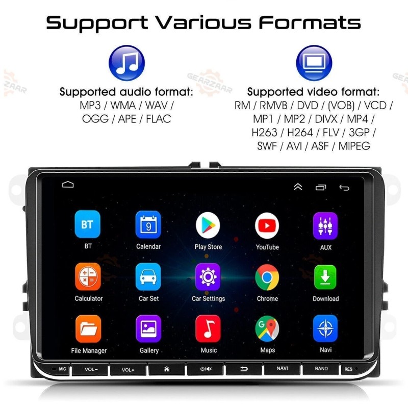GEARZAAR 9" Android 12 Car Stereo Radio Fit Apple Carplay