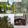 Bird Feeder Pole, Double Shepherds Hooks for Outdoor with 5