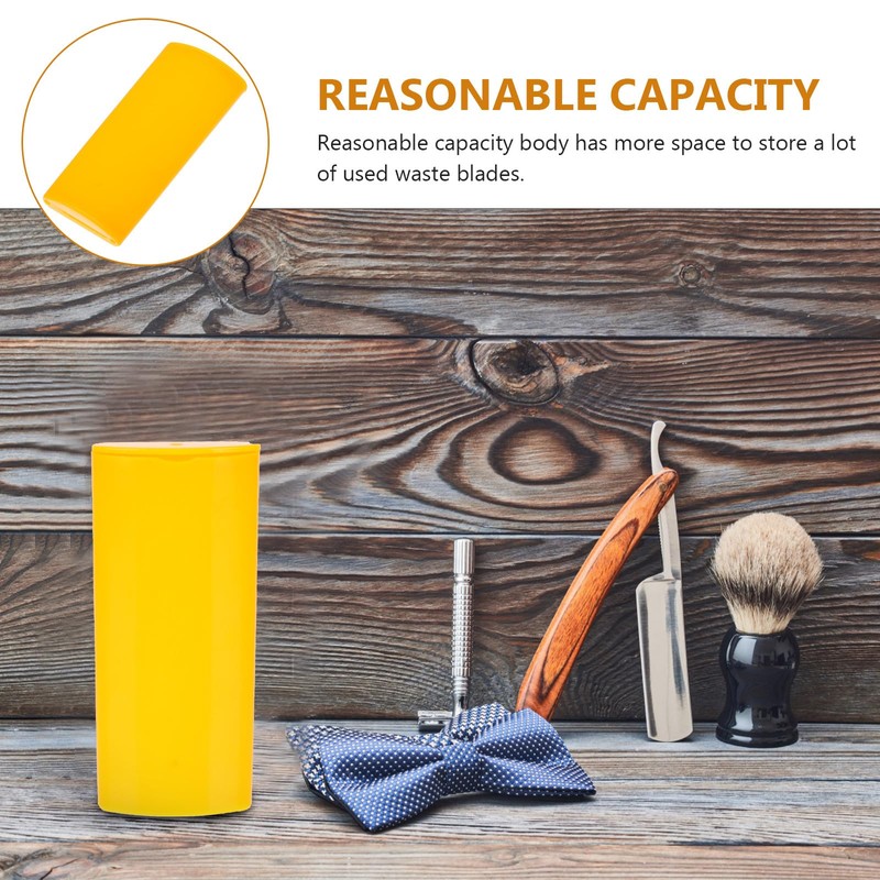 Beaupretty Razor Blade Disposal Container with Detachable Waste Blades Storage