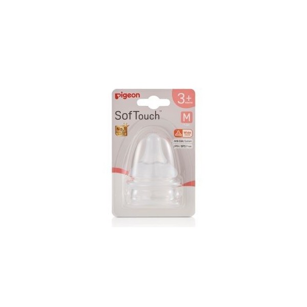 Pigeon SofTouch 3 Nipple Blister M 2 Pack