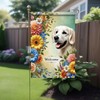 Starlit Patio Welcome Golden Retriever Garden Flag1 2 x 18
