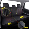 YIERTAI Back Seat Covers for 2008-2022 2023 2024 2025 2026