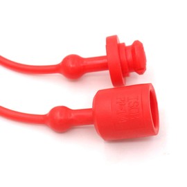 Hydraulic Coupler Dust Cap Plug Set 3/4 ISO-B,CEKER Hydraulic Dust Covers Male Female Quick Connects Fittings,Red Cap with Retention Ring Keeps Cap Attached to Hose 2Set