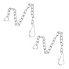 2Pcs Toilet Flapper Chain, 250mm Stainless Steel Universal Toilet Flapper