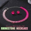 JAKAWIN Rhinestone Choker Necklace Sparkly Diamond Chokers Jewelry for Women
