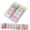 Healeved 40rolls Floral Nail Art Decals Easy Transfer Stickers for
