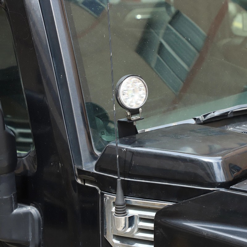 car-attention Side A-Pillar Hood Ditch Light Bar Mount Brackets For