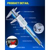 Digital Caliper with USB-C Charging, 6" Stainless Steel Digital Caliper