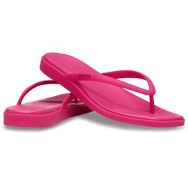 Crocs Womens Miami Flip Flops Dragon Fruit 5 Medium