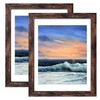 LUCKYLIFE 18x24 Frame in Rustic Brown, Gallery Frame for Wall