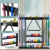 Pool Stick Holder, Wall Mount Pool Cue Rack ,Solid Wood