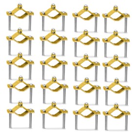 CMI Inc - Heavy-Duty Ground Clamp 1/2" -1" - Copper Alloy Bonding Clamp for Grounding Rod, Water Pipe, Rebar, & Electrical Bonding – Wire Clamp for Pipe Grounding Connection & Electric Fence - 20 Pack