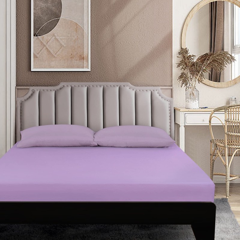 Lirex Fitted Sheet, Double Size 100% Cotton 300 Thread Count