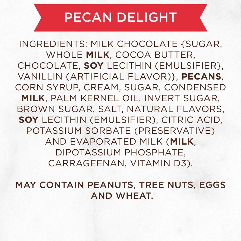 Russell Stover Milk Chocolate Pecan Delight - 0.6 oz (Pack