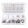 Michass 120 Pieces Stainless Steel E Clip Retaining Ring, E