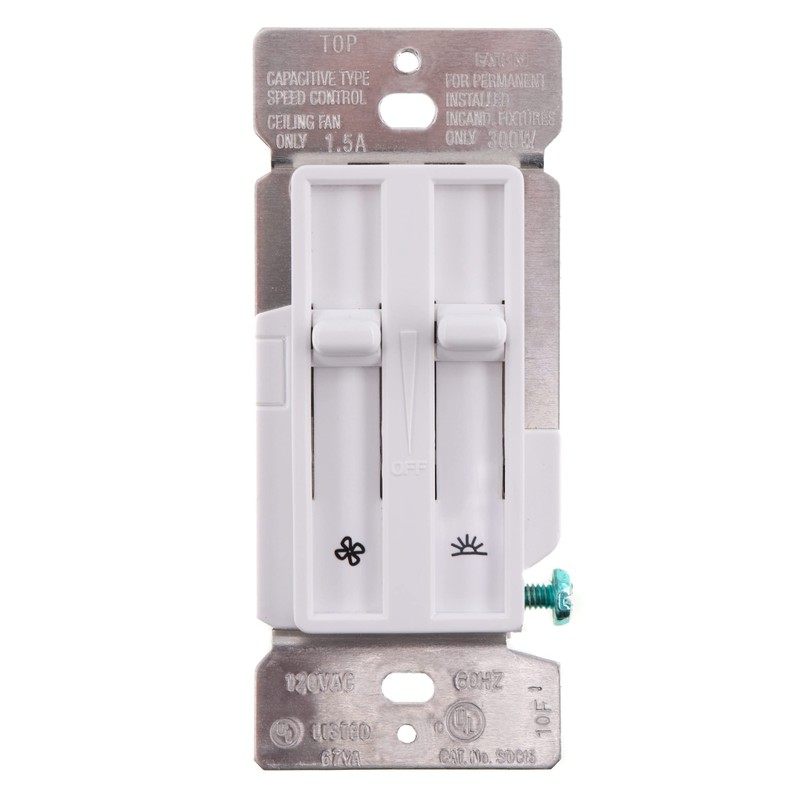 Cooper Lighting SDC15-W Skye Fan/Light Control, 1.5A, 300W, White